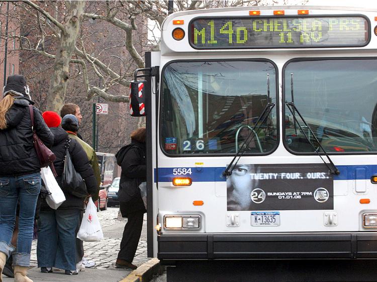 DROP THAT PHONE: MTA bus drivers face stiff penalties for using cell phones while driving. (Daniel Barry/Getty Images)