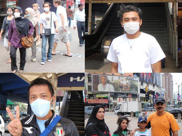 People are seen wearing masks at public places, such as train stations. (Epoch Times)