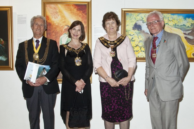 London mayors at Art exhibition.