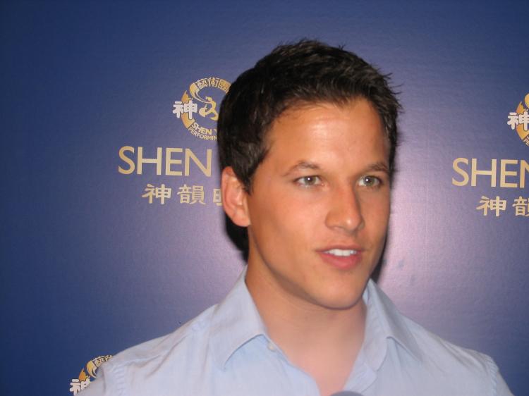 Mike Manning, a star on MTV's reality show Real World: DC, gave glowing praise for Shen Yun.  (Albert Roman/The Epoch Times)