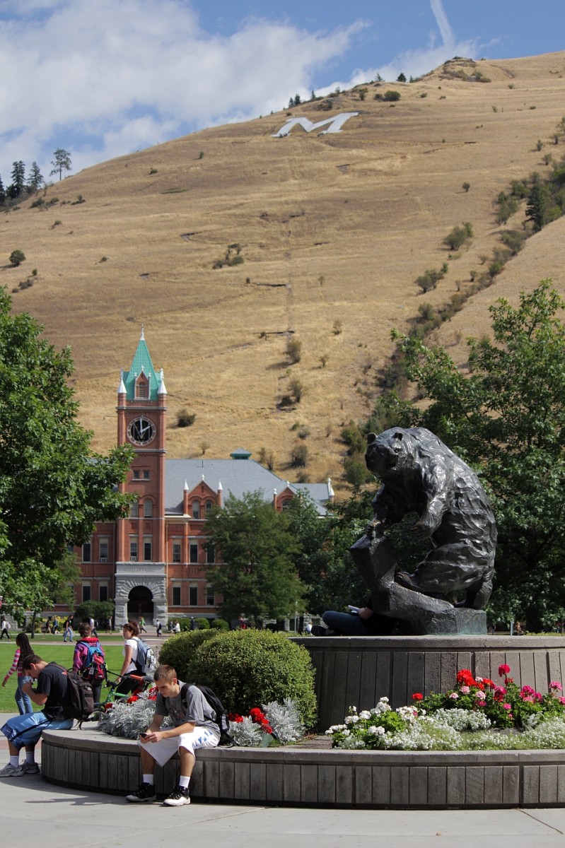 The University of Montana campus in Missoula