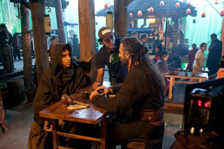 Director M. Night Shyamalan on the set of his latest film 'The Last Airbender.' (Zade Rosenthal/Paramount Pictures)