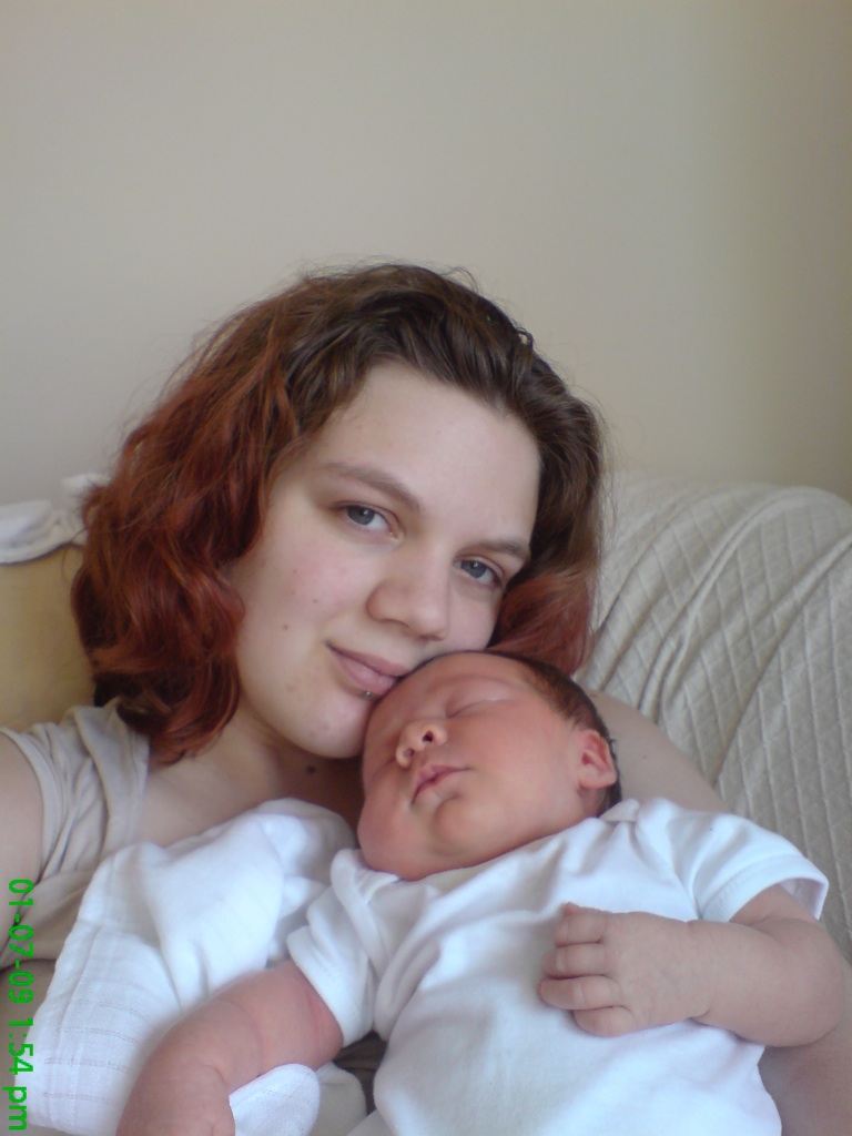 Sophie Prosser and her baby daughter Florence.