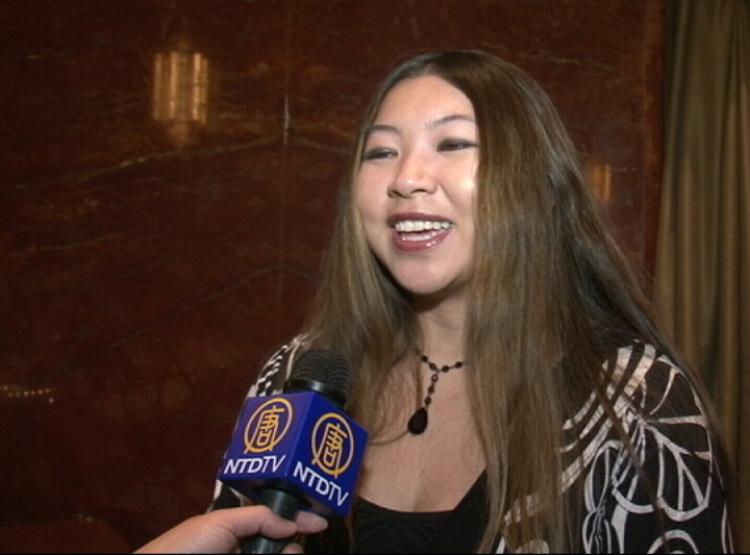 'It's moving and it's so beautifulÃ¢ï¿½ï¿½so beautiful,' said Ms. HoSang after watching Shen Yun. (NTDTV)