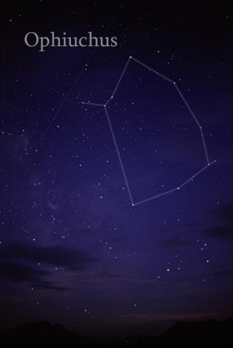 The constellation Ophiuchus (Wikimedia Commons)