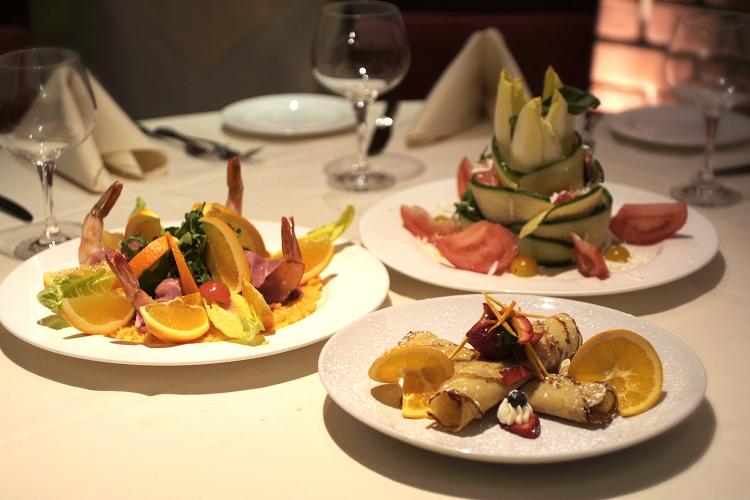 Although the food at Fabio Piccolo Fiore is very artistic and creative in its presentation, the style is simple, natural, and leaves you satiated without a feeling of heaviness.  (Courtesy of Fabio Piccolo Fiore)