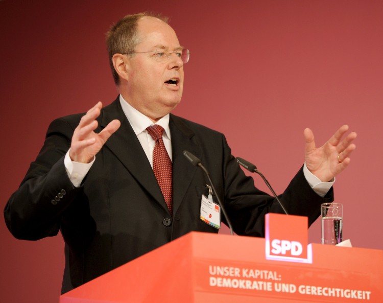 Former German finance minister Peer Steinbrück.