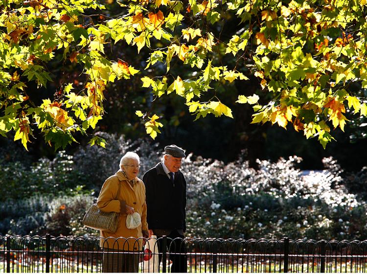 St James Park, London. A survey by England's National Trust found that one in eight places throughout the United Kingdom suffered from green place poverty. (Jeff J. Mitchell/Getty Images)