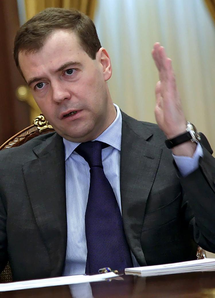 Russian President Dmitry Medvedev has called for officials in charge of preparing Russian athletes for the Winter Olympics to resign after the country suffered its worst-ever performance in Vancouver. (Dmitry Astakhov/AFP/Getty Images)