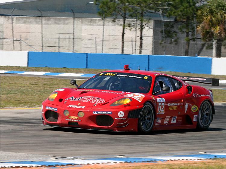 Jaime Melo put his Risi Competizione Ferrari on the GT pole at Petit Le Mans. (James Fish/The Epoch Times)