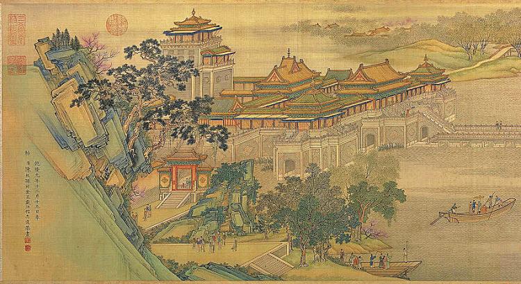 Panorama of Along the River During Qingming Festival, an 18th century remake of the 12th century original (Wikimedia Commons)