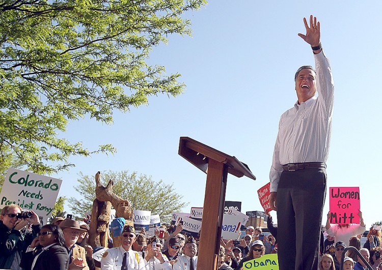 Mitt Romney Campaigns In Colorado