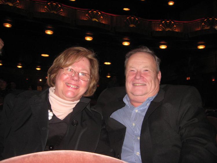 Mr. Jack Ross and his wife, Melanie, joined the enthusiastic audience attending Shen Yun Performing Arts Thursday evening, April 21, at the Civic Opera House. (Epoch Times Staff)