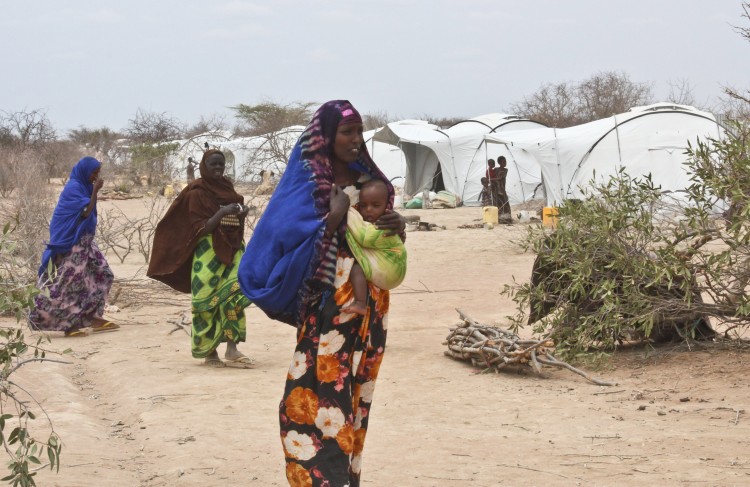 The vast majority of the population at the Dadaab camp are women and children, who endure a high level of violence and rape, particularly when making their way from the Somalia/Kenya border to the camp. (Craig Kielburger/Free the Children )