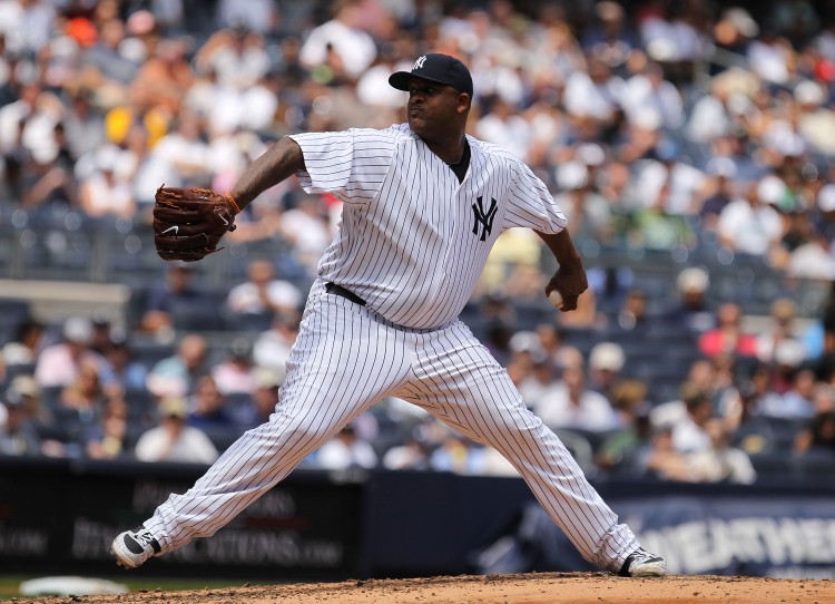 ON A BEACH, NOT ON THE MOUND: CC Sabathia will spend the All-Star break in the Bahamas.  (Al Bello/Getty Images)