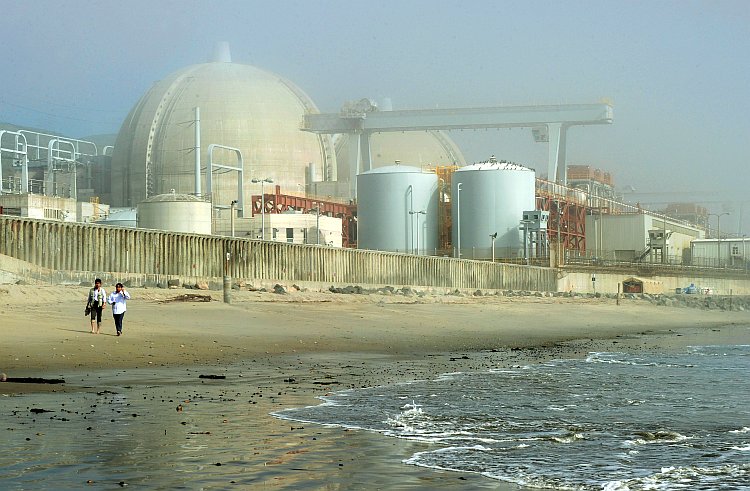 The San Onofre Nuclear Power Plant in north San Diego County