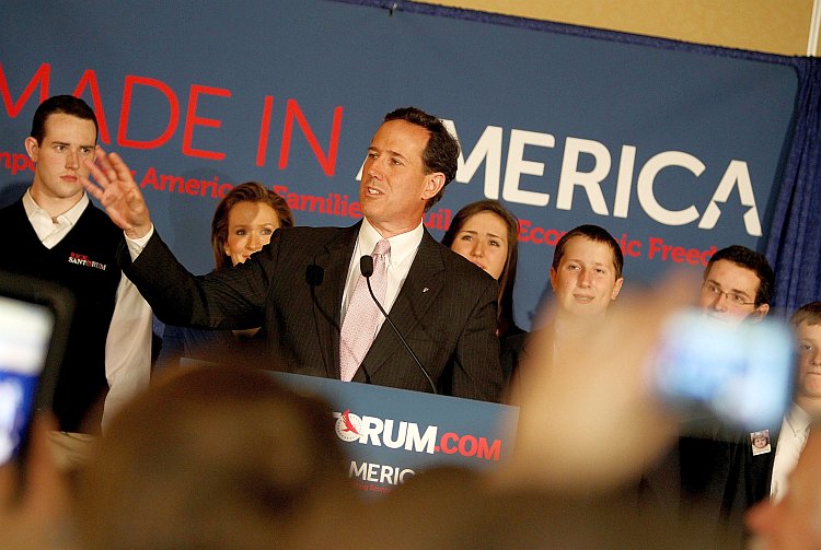 Republican presidential candidate, former U.S. Sen. Rick Santorum