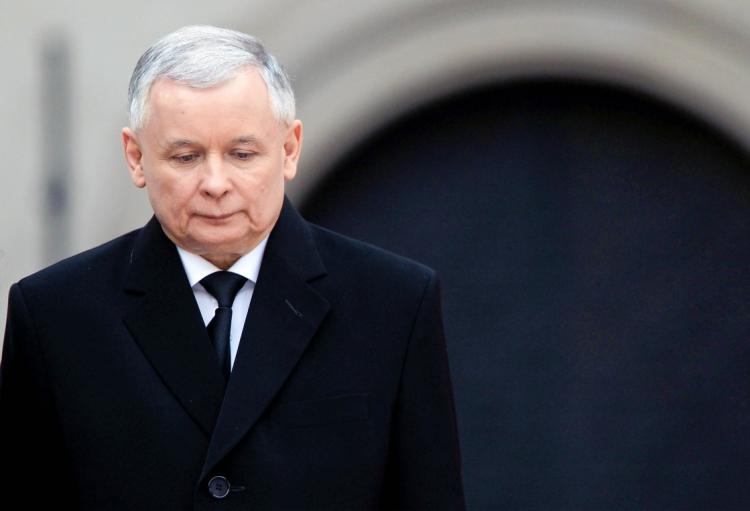 Jaroslaw Kaczynski, twin brother of late Polish President Lech Kazcynski, at his brother's funeral. On Monday Kaczynski announced that will run for president in the June 20 elections. (Sean Gallup/Getty Images)