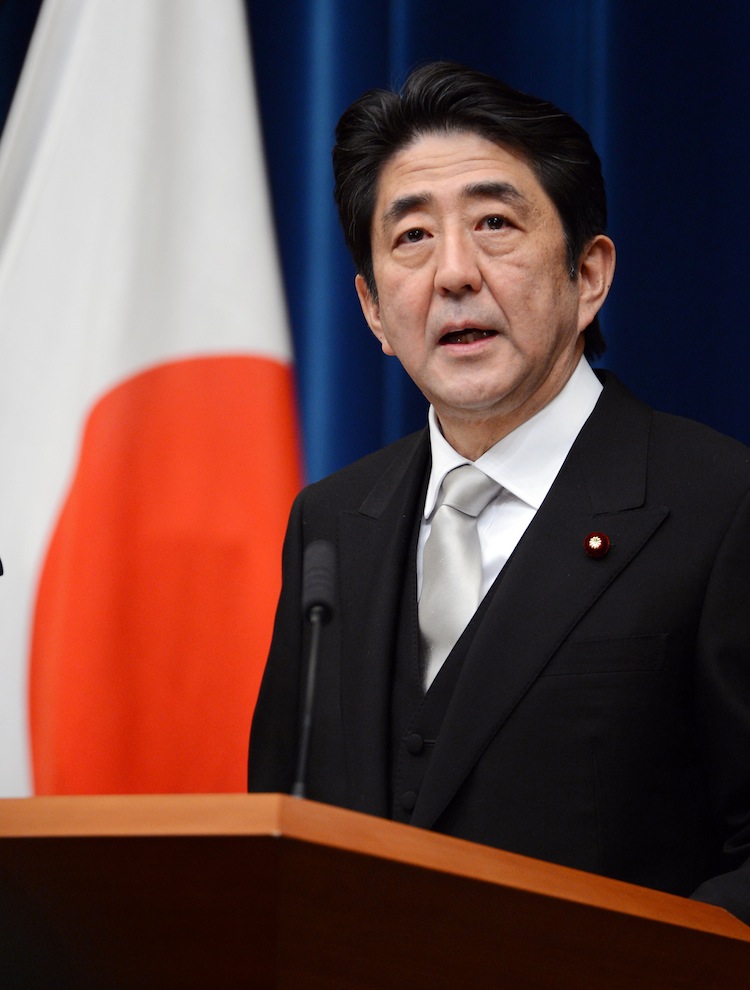 Shinzo Abe, newly appointed Japanese Prime Minister in Tokyo on Dec. 26, 2012. (Toshifumi Kitamura/Getty Images) 