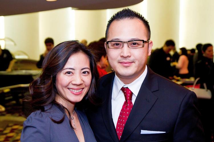 San Jose Business Journal, Song Woo, President and founder of Lighthouse Management Group (LMG), and his wife. (Abraham Thompson/The Epoch Times)