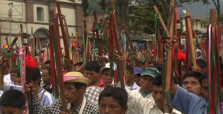 'Stolen Land' chronicles the struggle of the Nasa, a tight-knit Colombian indigenous community.(Miguel Salazar)