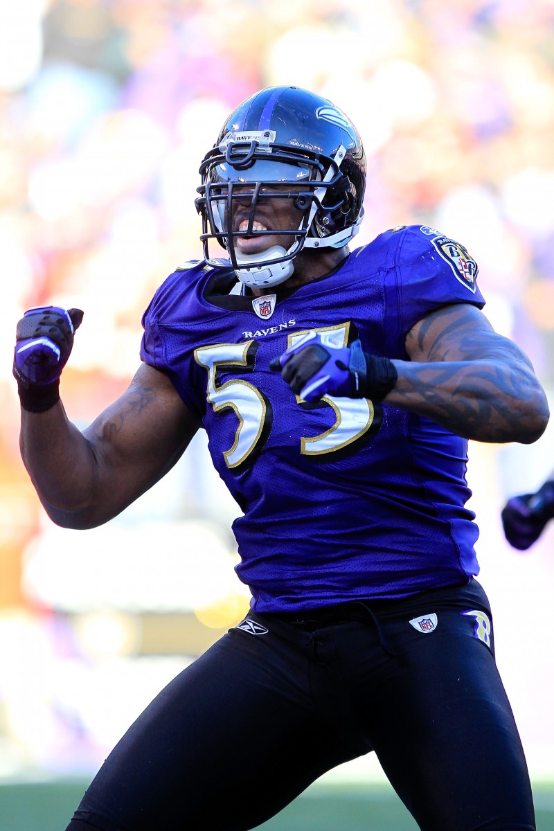 Terrell Suggs was the NFL's Defensive Player of the Year in 2011. (Chris Trotman/Getty Images)