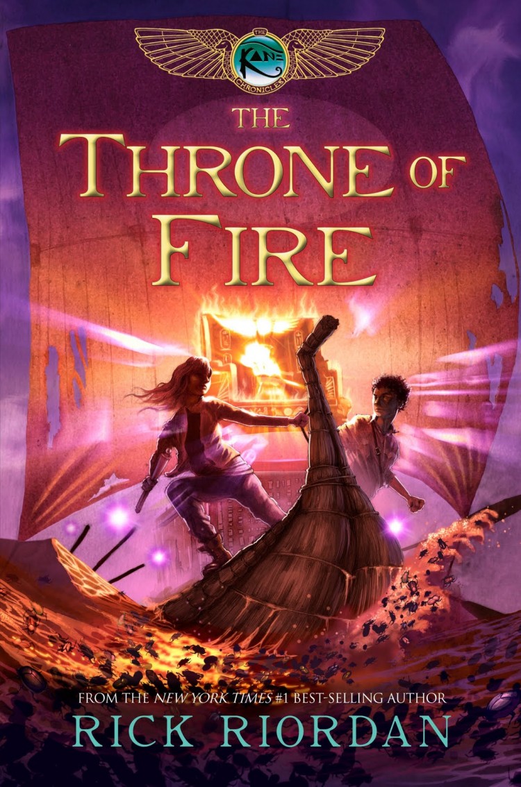 Rick Riordan's second installment of his 'Kane Chronicles, The Throne of Fire' takes us back into the world of ancient Egypt.  (Courtesy of Hyperion Book CH)
