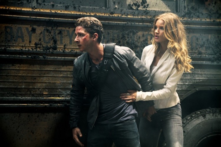 Shia LaBeouf and Rosie Huntington-Whiteley in 'Transformers: Dark of the Moon.'  (Courtesy of Paramount Pictures)