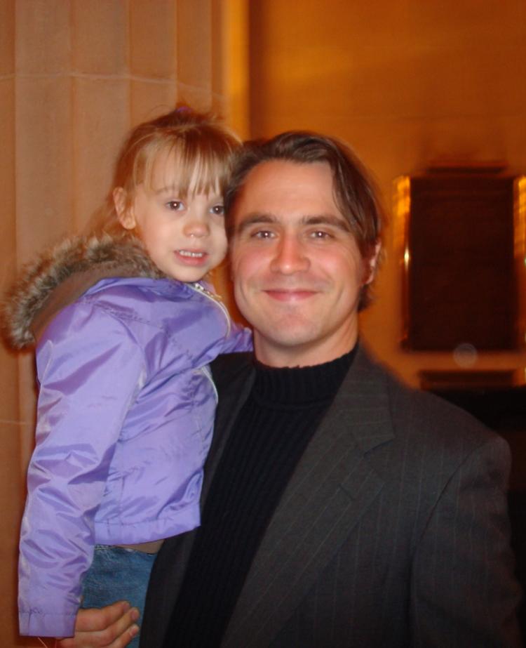 Mr. Tambrin and his daughter at DPA in San Francisco (The Epoch Times)