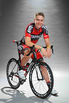 21-year-old Taylor Phinney led the BMC team to victory in the Giro del Trentino Stage One team time trial. (bmcracingteam)