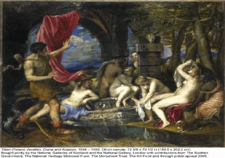 Titian (Tiziano Vecellio) Diana and Actaeon. 1556-1559.  (Courtesy of the High Museum of Art Atlanta)