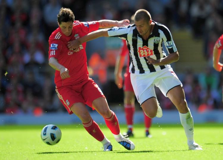 Liverpool's Fernando Torres scored the game's only goal in a win over West Brom on Sunday. (Shaun Botterill/Getty Images)