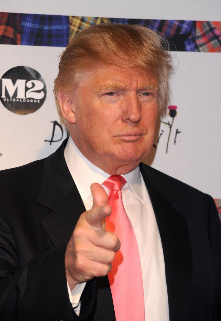 Donald Trump at a charity fashion event at the M2 Ultra Lounge in New York City. On a Fox News appearance last week, Trump said he is considering running for president as a Republican candidate.  (Andrew H. Walker/Getty Images)