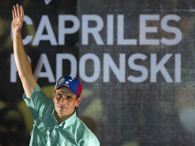 Venezuelan opposition leader Capriles