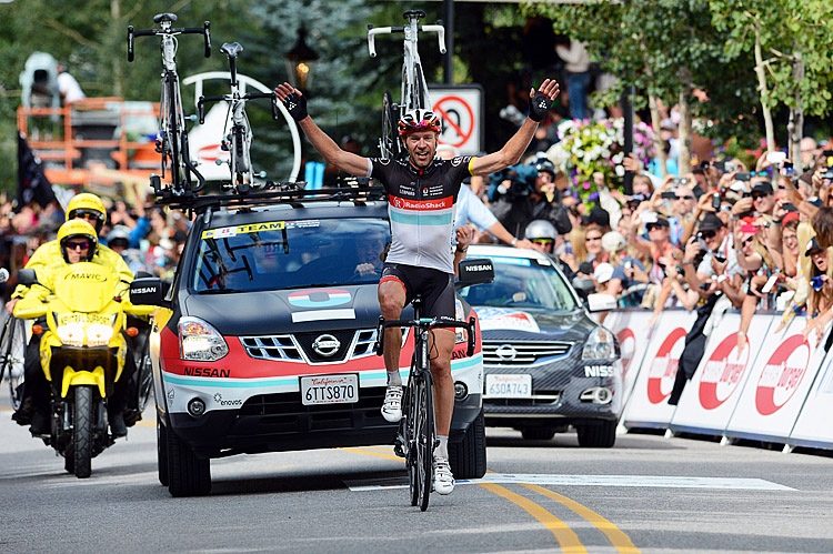 Jens Voigt wins Stage Four of the USA Pro Challenge from Aspen to Beaver Creek on August 23, 2012. (Garrett W. Ellwood/Getty Images) 