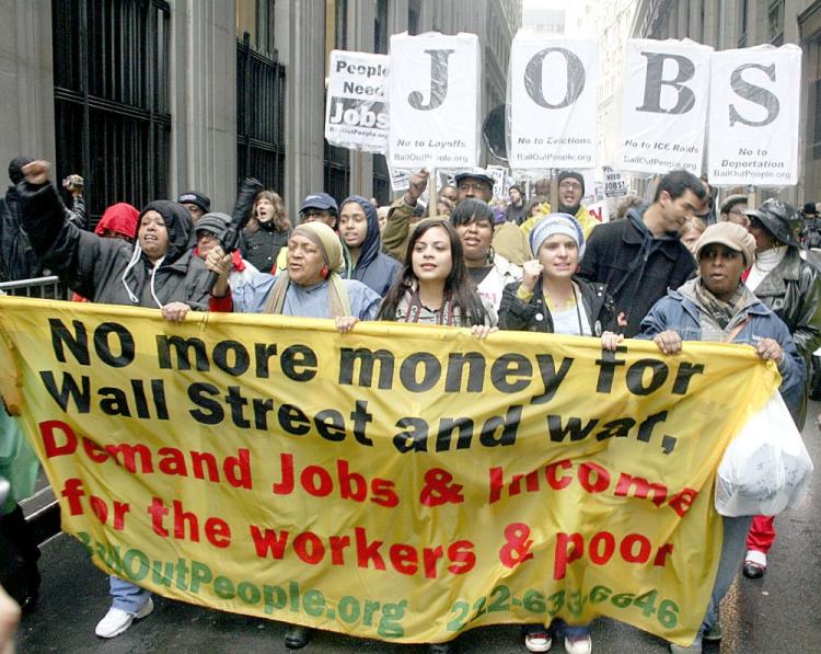 Hundreds of protesters took to the streets of lower Manhattan over two days last week on Friday and Saturday. (Jonathan Weeks/The Epoch Times)