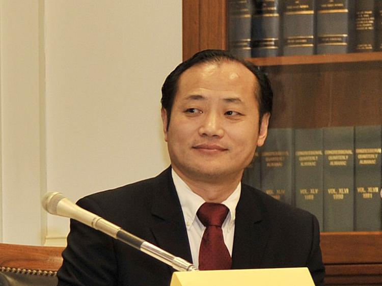 Wang Jun, Chairman of China Democracy Party World Union    (Dai Bing/Epoch Times)