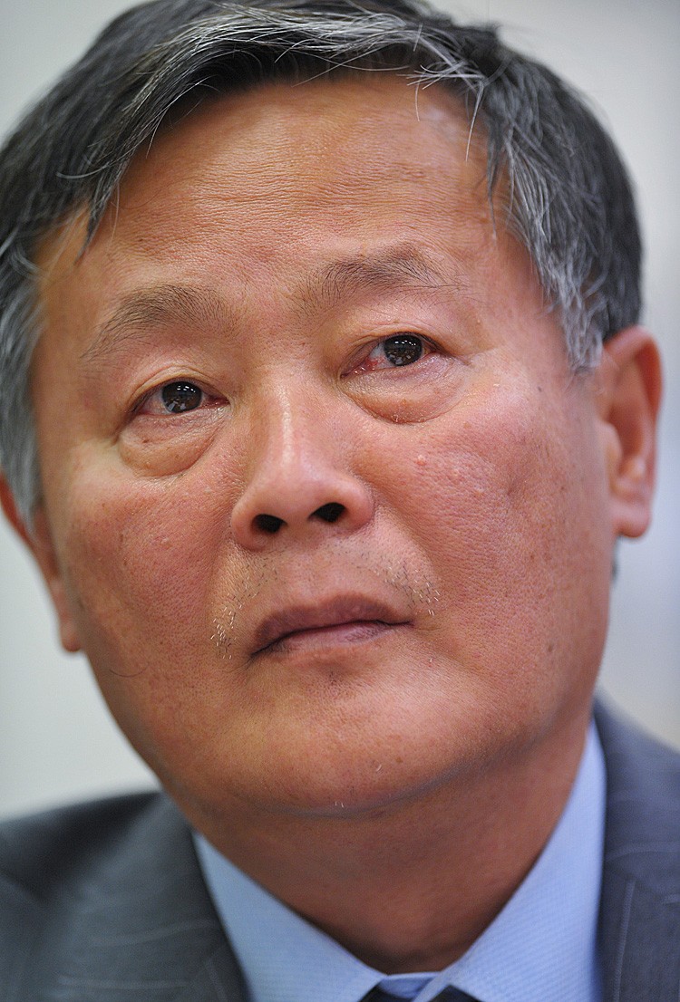 Chinese human rights activist Wei Jingsheng testifies before the House of Representatives' Tom Lantos Human Rights Commission in 2009. Wei spoke of China's communist propaganda ballet 'The Red Detachment of Women,' presented recently at the prestigious Kennedy Center, as 'very dangerous.' (MANDEL NGAN/AFP/Getty Images)