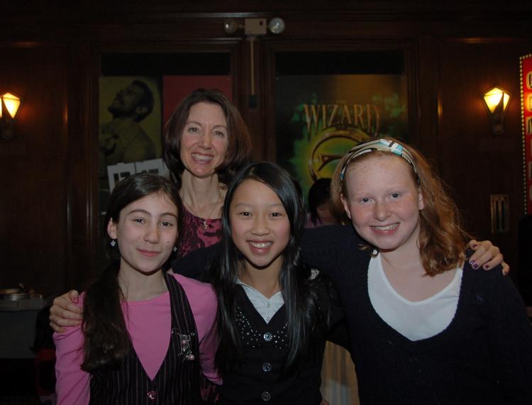 Ms. Ziccarelli, and left to right, Kaitlin, Whitney, and Alyssa (Matthew Little/The Epoch Times)