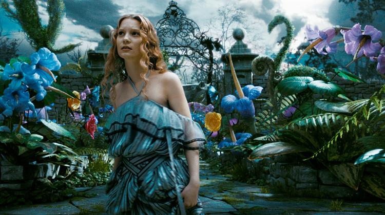 BOX OFFICE QUEEN: Mia Wasikowska as Alice in Tim Burton's 'Alice in Wonderland.' (Courtesy of Disney Enterprises)