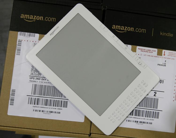 The Amazon Kindle is sold-out in Canada as depleted supplies have caused the online retailer to announce the shortage. (John Sommers II/Getty Images)