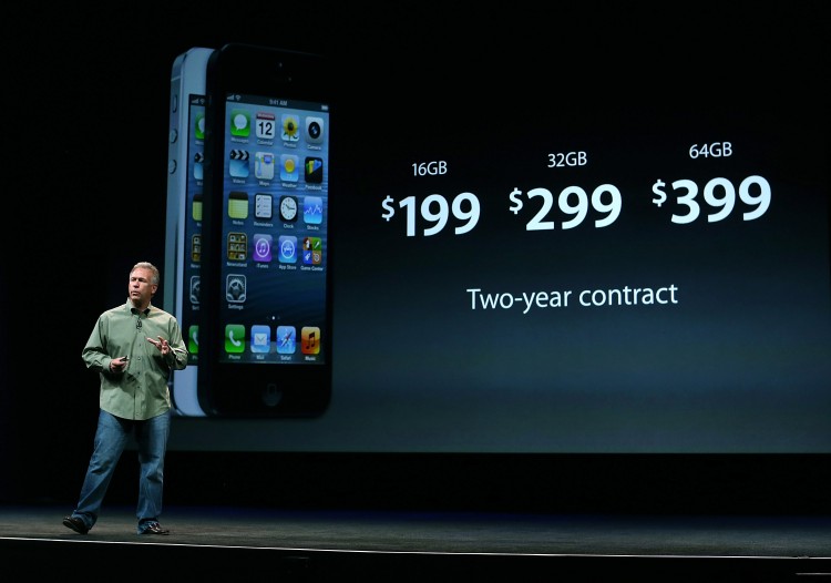 apple iphone 5 shares low