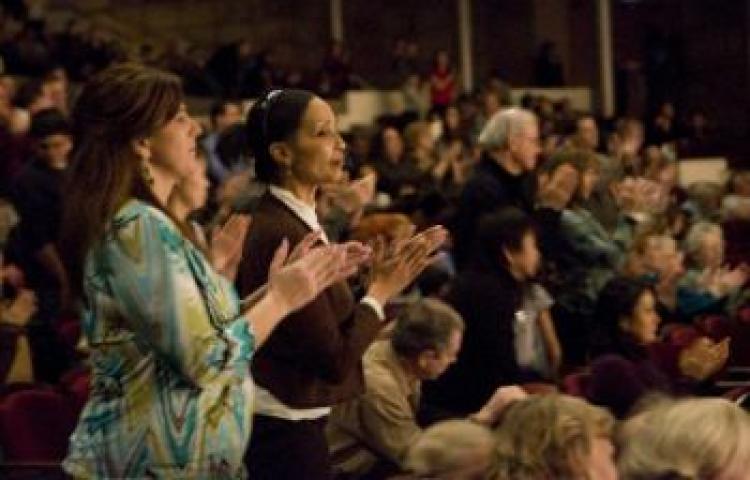 The audience at the Divine Performing Arts show in Detroit. (The Epoch Times)
