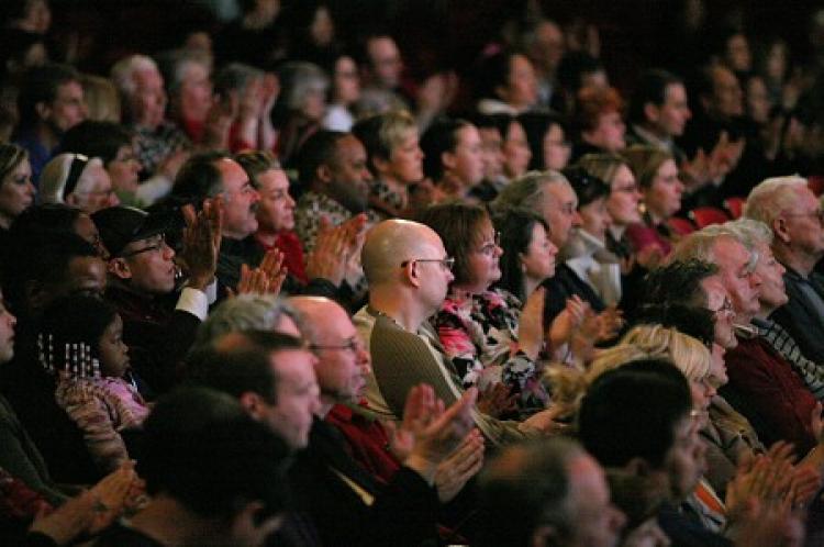 The audience at the Divine Performing Arts 2009 World Tour in Indianapolis. (The Epoch Times)