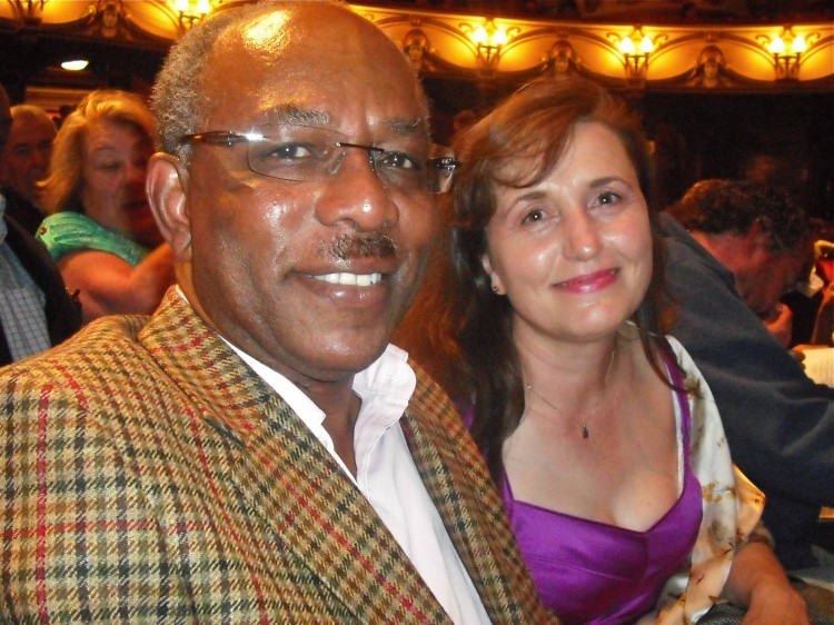 Jeffrey Efeyini and his wife, Yordanka, attend Shen Yun