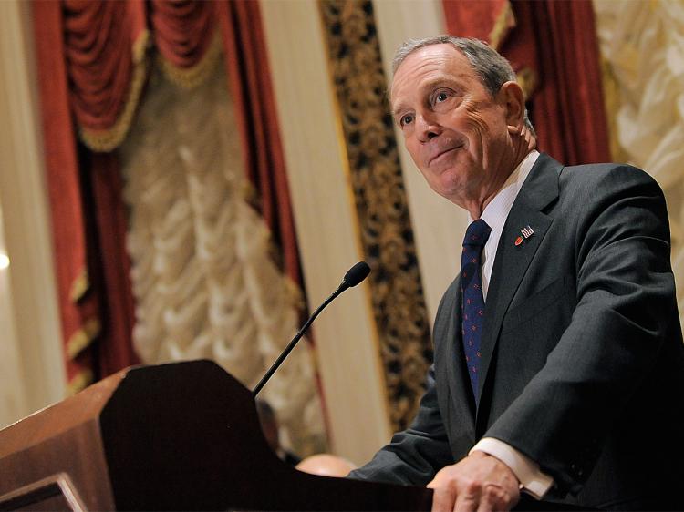 Mayor Michael Bloomberg announced two milestones toward reshaping the West Side. (Jemal Countess/Getty Images for Bryan Cave LLP)