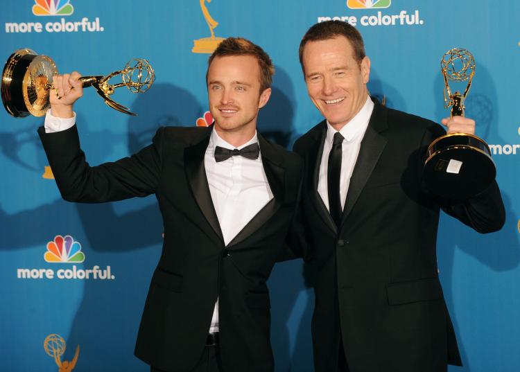Aaron Paul and Bryan Cranston won Emmys for their roles in 'Breaking Bad'  (Jason Merritt/Getty Images)