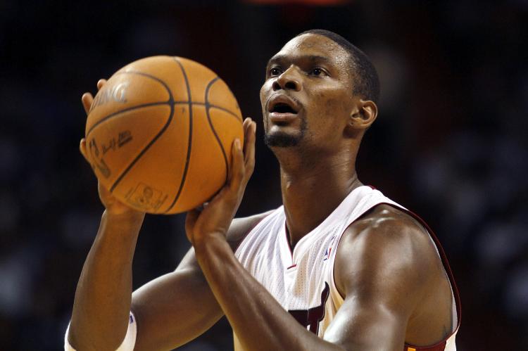 Chris Bosh scored a season-high 35 points against the Phoenix Suns on Wednesday night. (Marc Serota/Getty Images )