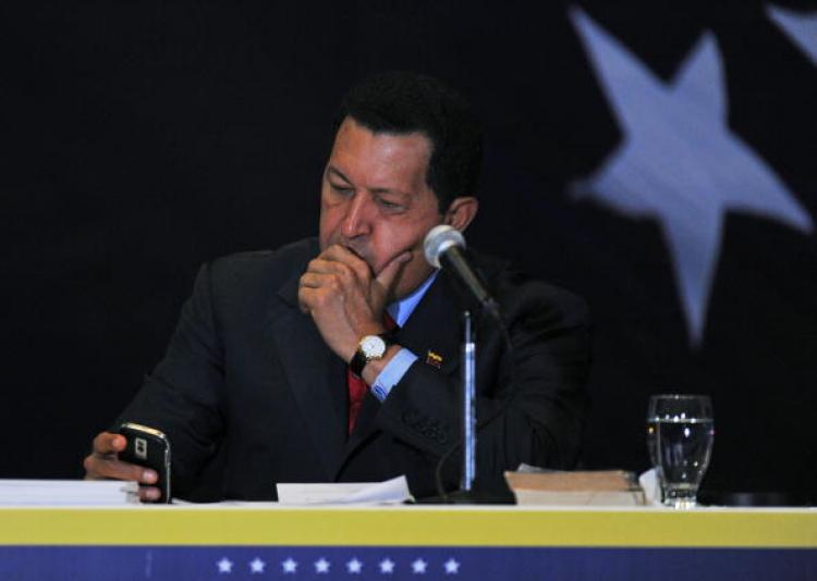 Venezuelan President Hugo Chavez (Juan Barreto/AFP/Getty Images)