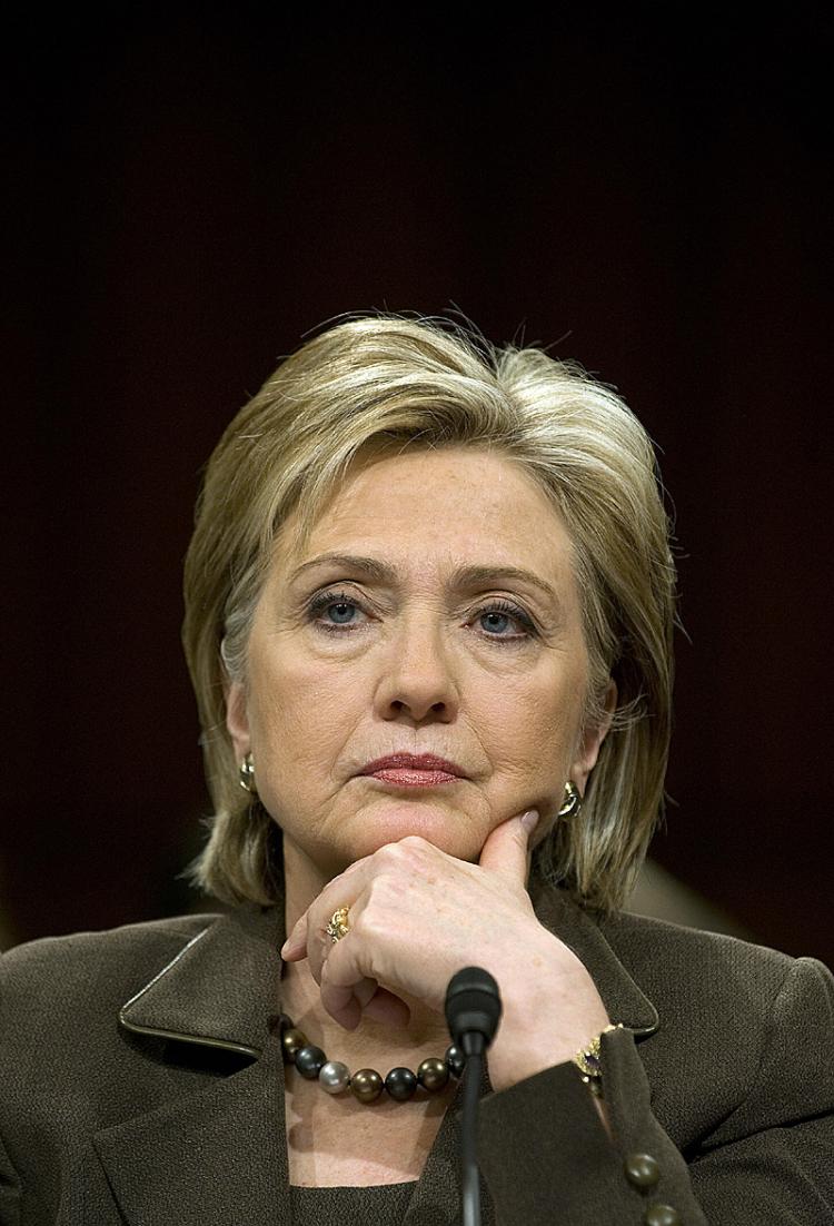 Senator Clinton was accepted by a Senate committee at her confirmation hearing on January 13, 2009, with only Senator Cornyn objecting. (Jim Watson/AFP/Getty Images)